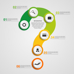 abstract colorful infographic in the form vector image