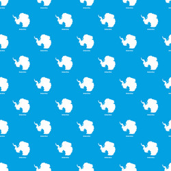 Antarctica map pattern seamless blue vector