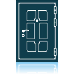 apartments door icon vector