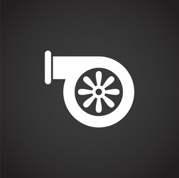 car part icon on background for graphic and web vector image