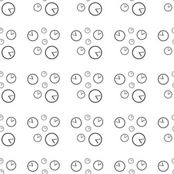clock timer seamless pattern background business vector image