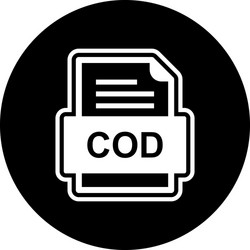 cod file document icon vector image