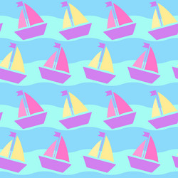 Maritime mood pattern vector