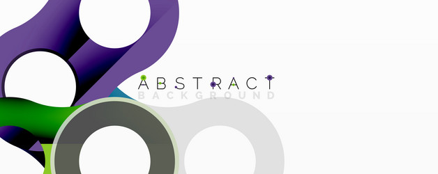 modern abstract design overlapping circles vector image