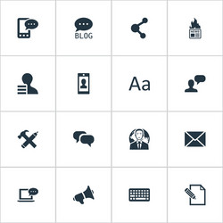 set of simple user icons vector