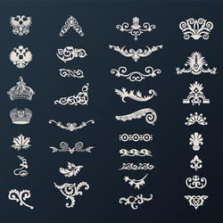 Calligraphy chalkboard design elements Royalty Free Vector