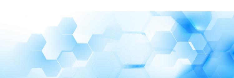 abstract blue and white hexagon background vector image