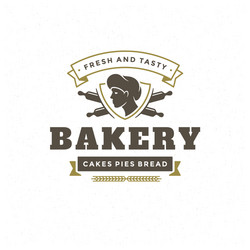 bakery badge or label retro Vector Image