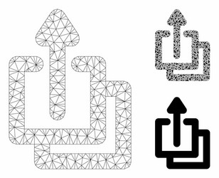 uploads mesh 2d model and triangle mosaic vector image
