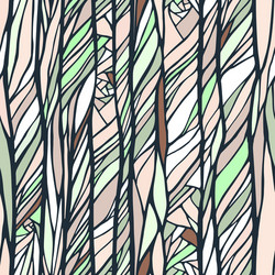 seamless pattern with colorful abstract doodle vector image