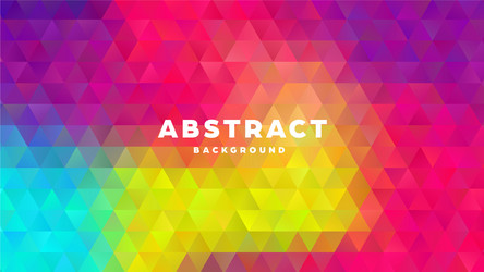 triangle polygonal abstract background colorful vector