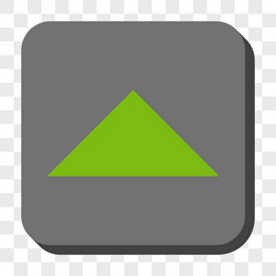 arrowhead up rounded square button vector image