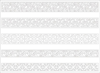 Edge Frame Patterns Edge ornament for frame design Royalty Free Vector Image