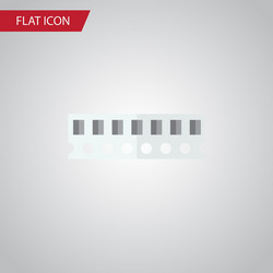 isolated ram flat icon memory element can vector image