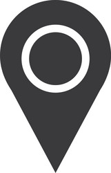 map point location pin icon for mapping vector image