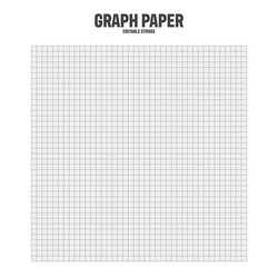 sheet of graph paper with grid millimeter vector image