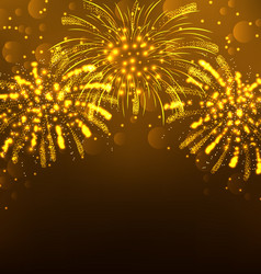 Festive firework bursting holiday background vector