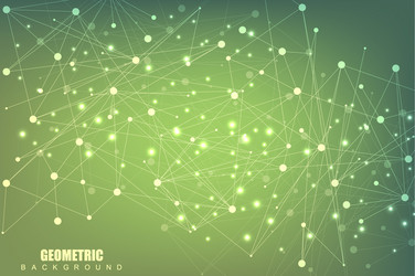 geometric abstract background with connected line vector image