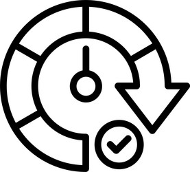 performance linear style icon design vector image