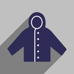 flat with shadow icon and mobile application vector image