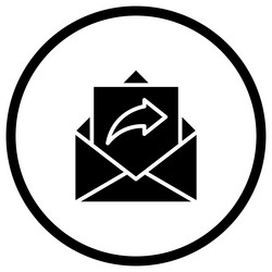 send data icon design vector image