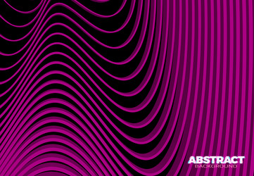 abstract background with 3d stripes in the form vector image