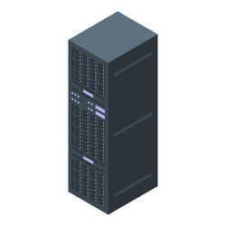 datacenter server showing cloud computing concept vector image
