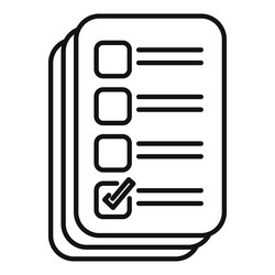 stack of documents for checking approving filling vector image