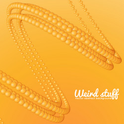 chain of spheres with soft shadows in form vector image