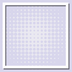 frame template design with gray dots vector image