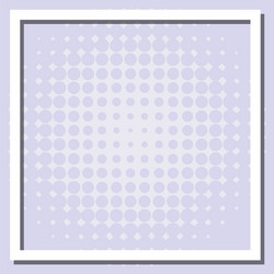 frame template design with gray dots vector