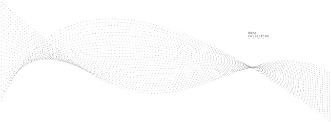 grey airy particles flow design abstract vector image