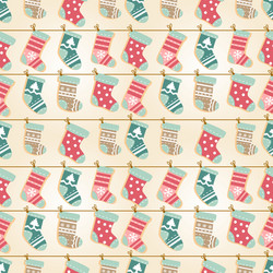 holiday christmas seamless background vector image