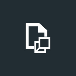 resize a document inside your icon vector image