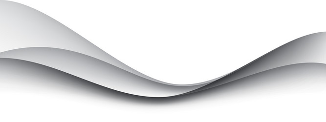 abstract grey curve overlap on white luxury vector image
