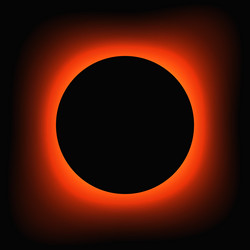 circle illuminate light frame with color gradient vector image