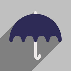 flat with shadow icon and mobile application vector image
