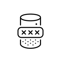 smart speaker and password voice authentication vector image