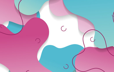 abstract gradient dynamic fluid shapes background vector image