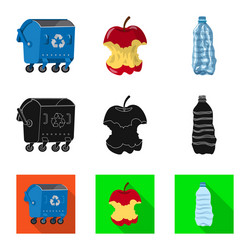 dump and sort sign set vector image