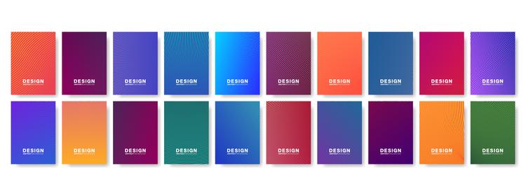 abstract geometric patterns collection gradients vector image