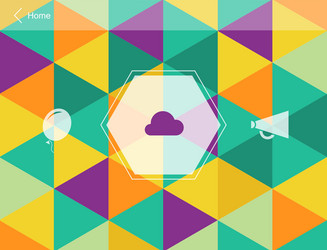 abstract mobile user interface vector image