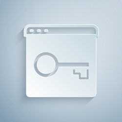 paper cut secure your site with https ssl icon vector image