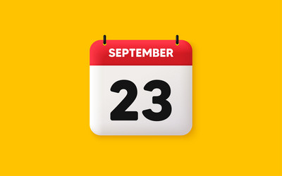 23th day of the month icon event schedule date vector image