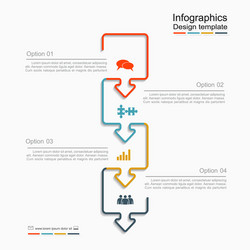 Data Infographic Template - Presentation Layout vector image