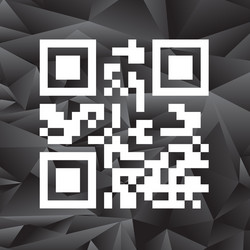 Sample qr code ready to scan with smart phone vector