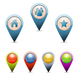 Set of Pointer Icons vector image