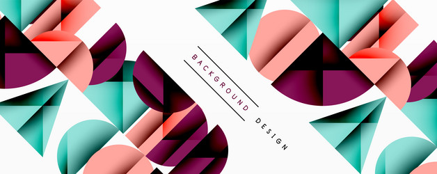 abstract geometric pattern shapes overlap vector image