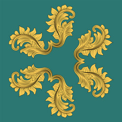 victorian element in retro style abstract vector image