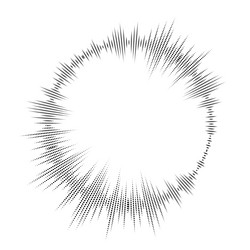 bursting rays sunburst frame abstract equalizer vector image